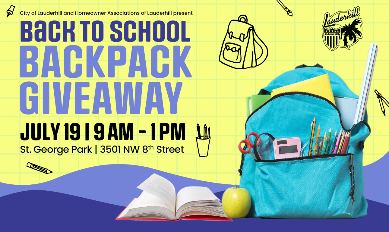 Back to School Backpack Giveaway - Lauderhill Pulse